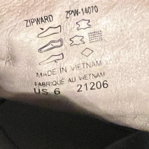 Taos Footwear Black Leather Slip-Ons with White Soles - Picture 10 of 10